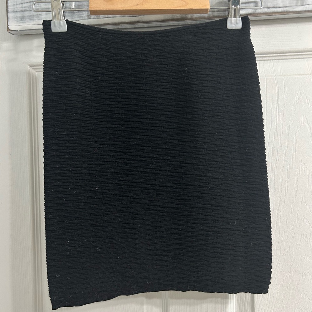 La classe couture black knit skirt.